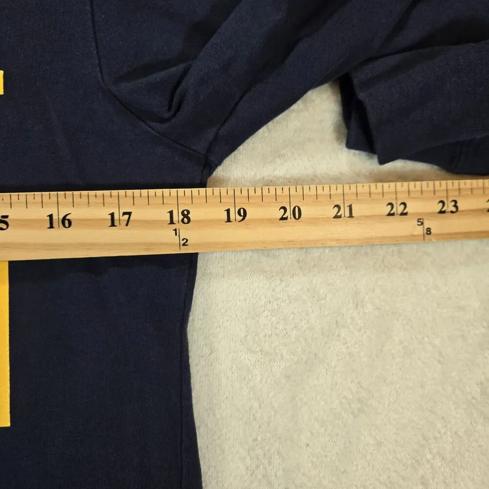 Mens Nike Jordan Michigan Wolverines Long Sleeve T Shirt Medium Blue